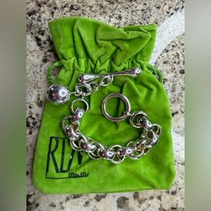 RLM Studio 925 Sterling Chunky Link Bracelet NWOT Modernist Bold